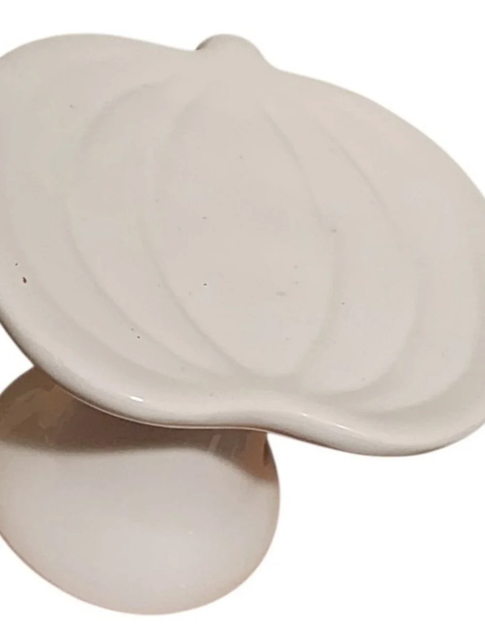 White Ceramic Pumpkin Cupcake Stand - Festive Fall Party Halloween Decoration